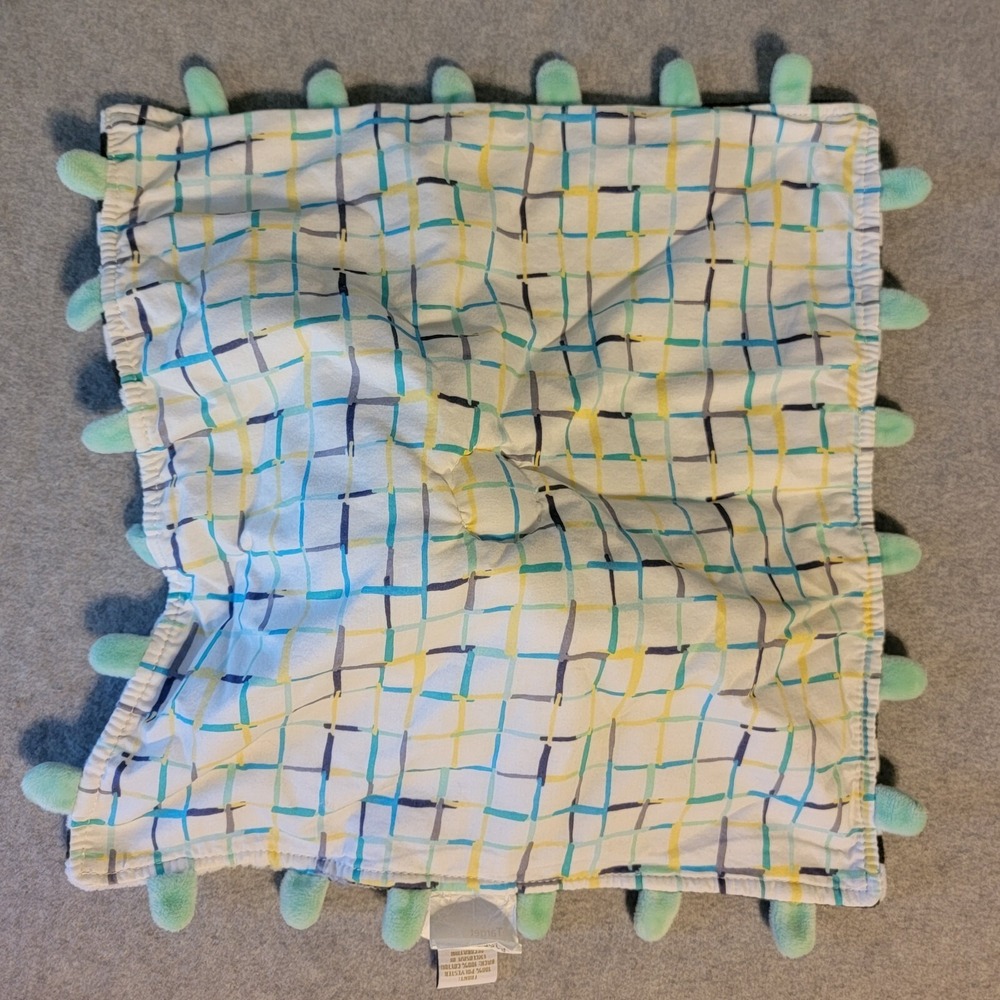 Oh Joy! Zebra Baby Lovey Security Blanket Black Stripe Mint Green 2017 Target - Picture 6 of 8
